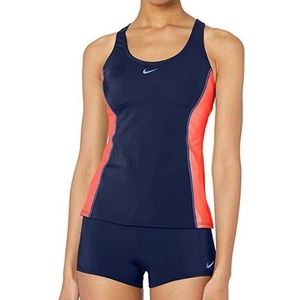 Nike swim suit tankini sz L NWT